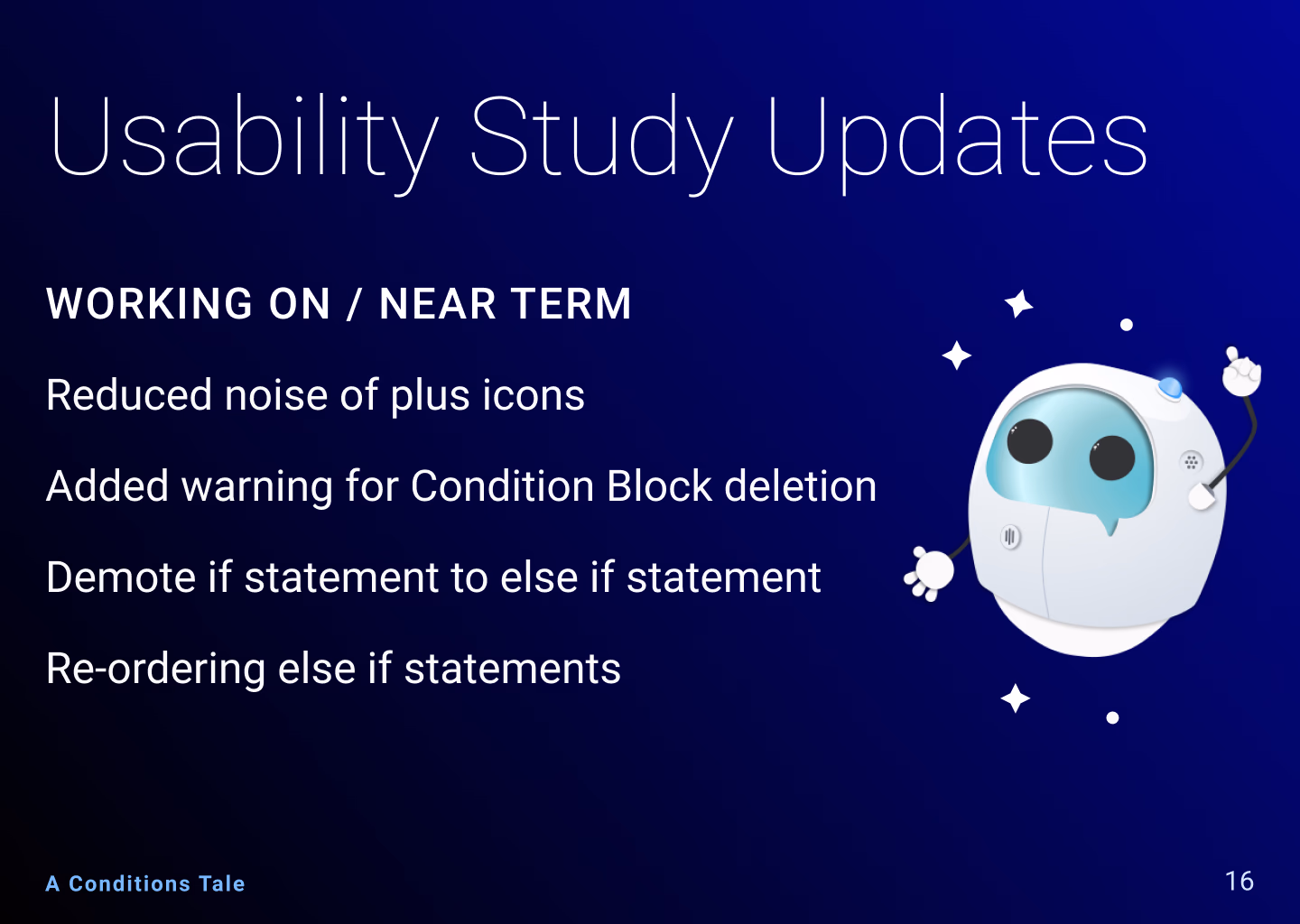 Condition stack results, slide 3 of 5.